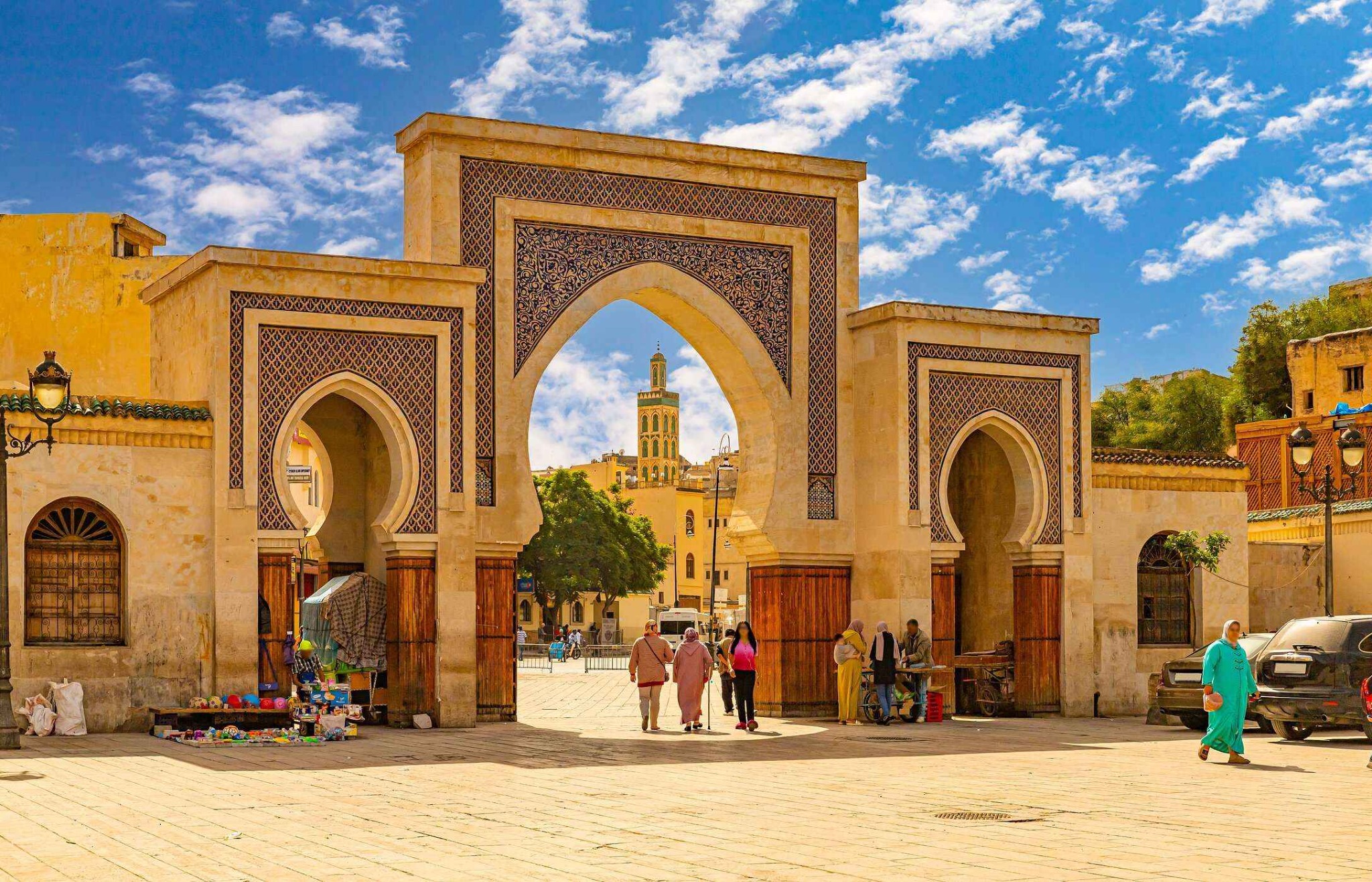 Morocco city entrance representing private chauffeur transfers